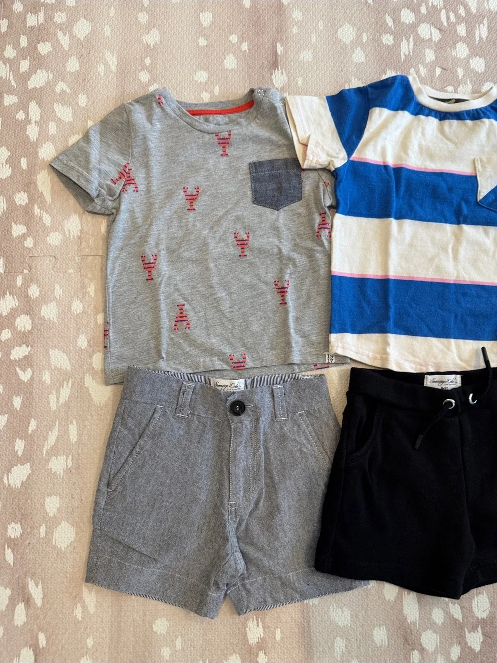 Sovereign Code Boys 24M 6-Piece Bundle | 3 Pocket Tees + 3 Shorts | Mix & Match
